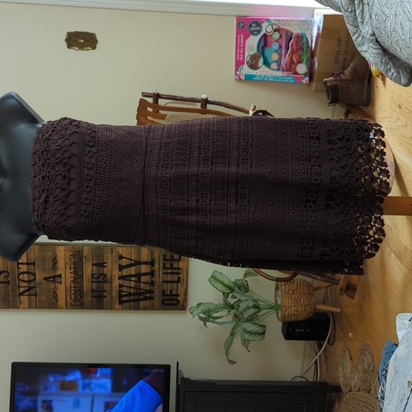 Lace strapless dress - Picture 1 of 6